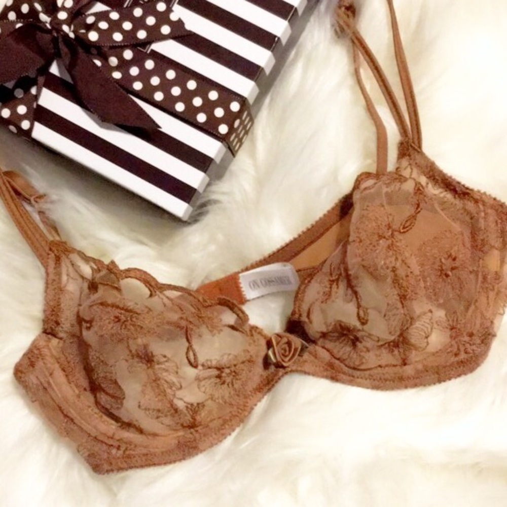 On Gossamer Sheer Lace Bra